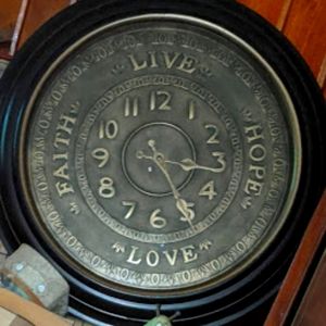 Round wall clock 14"diameter with second and hour